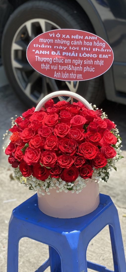 Giỏ Hoa Chúc Mừng Vợ